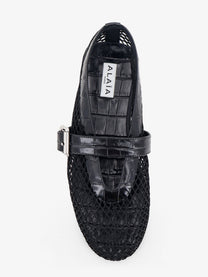ALAÏA Women's Flat Leather Ballerinas Black