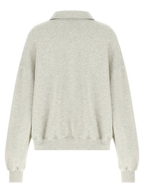 ROTATE Birger Christensen Fleece Polo Shirt White, view 2