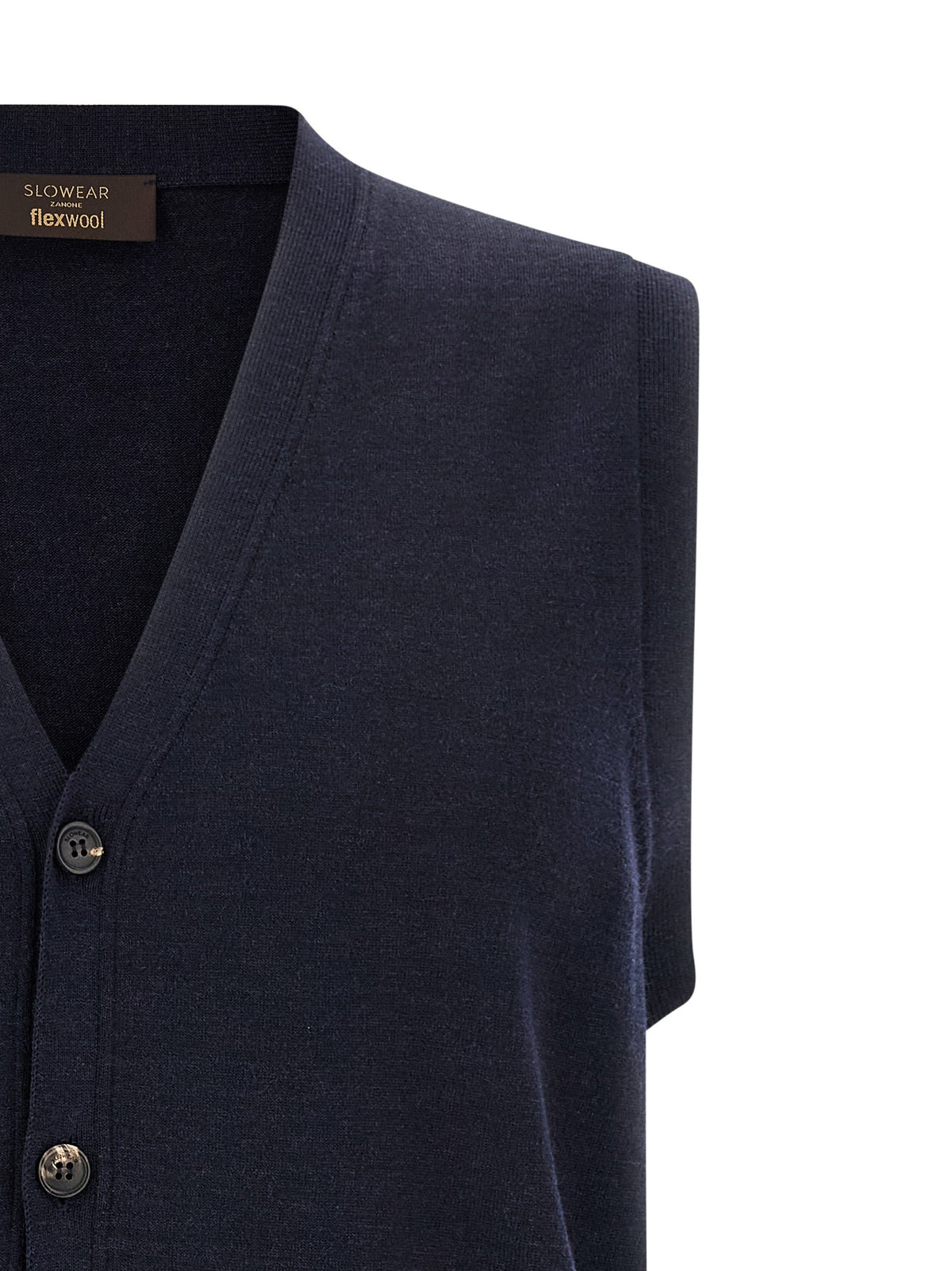 Zanone Flexwool Vest Blue