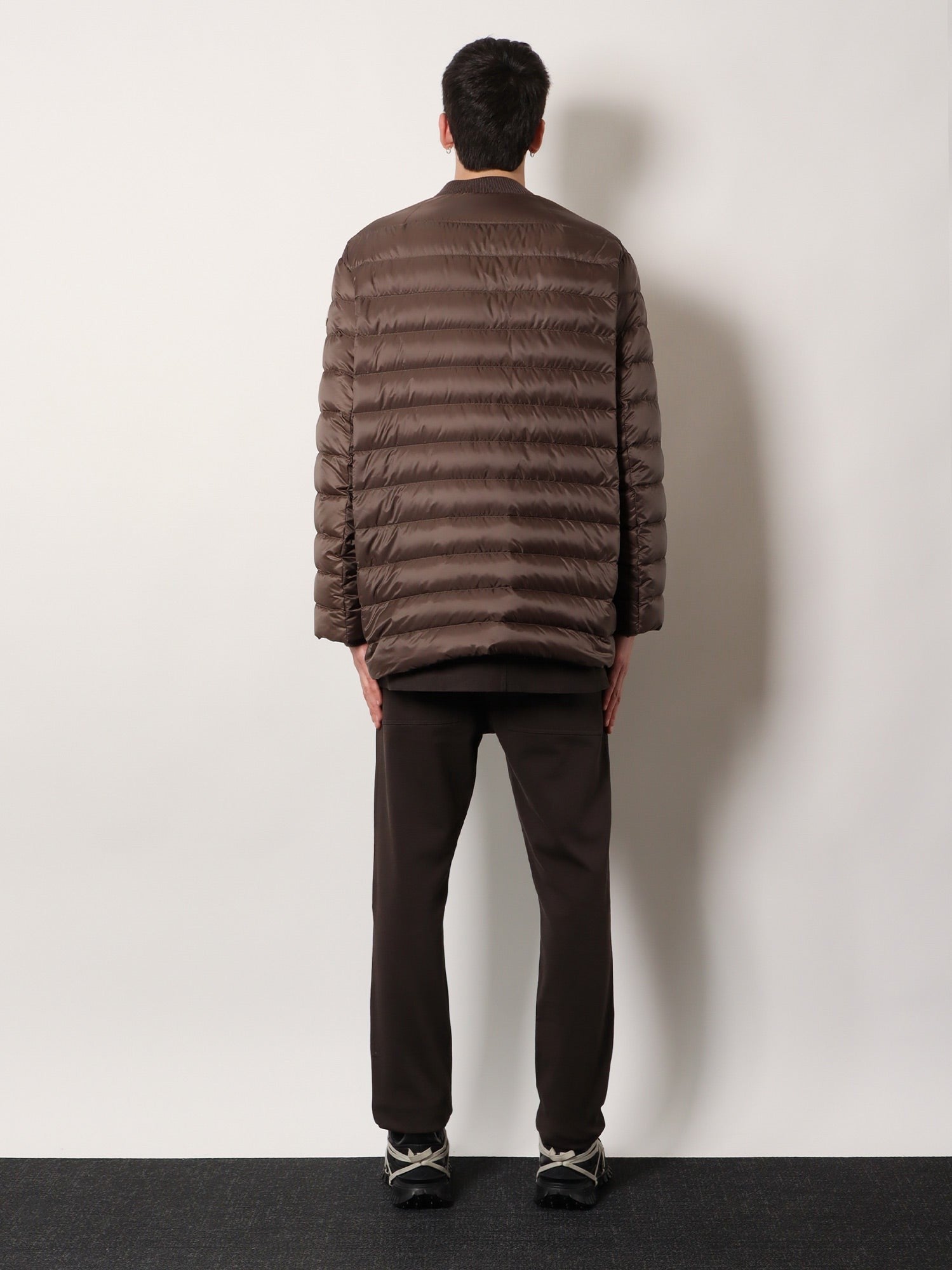 Rick Owens Men's Moncler + Rick Owens Flight Parka Down Jacket Brown
