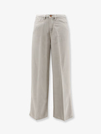 3x1 Women's Flip Denim Trousers Beige