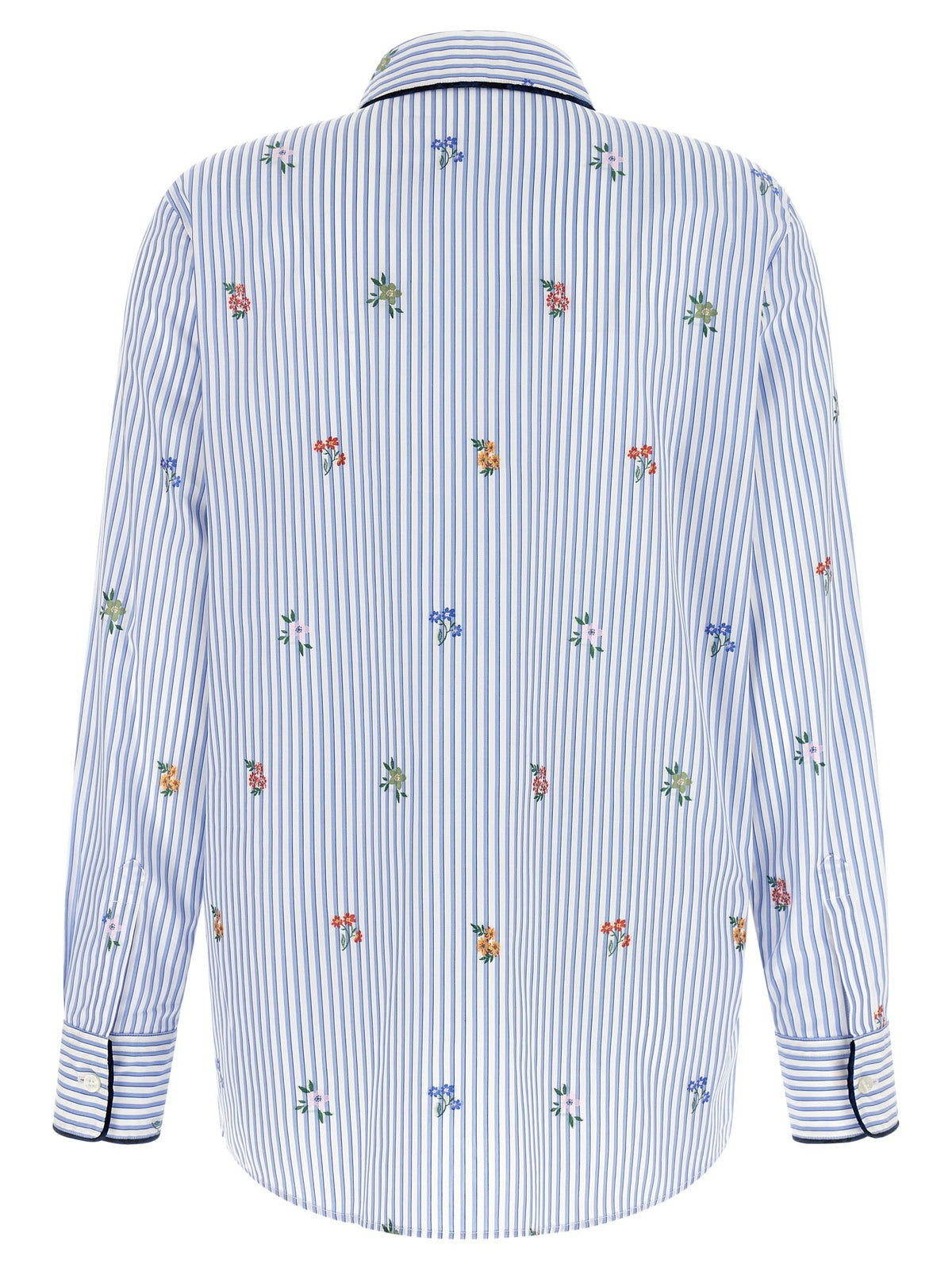 ETRO Floral Embroidery Shirt Blue