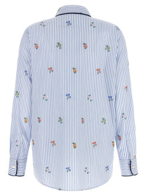 ETRO Floral Embroidery Shirt Blue