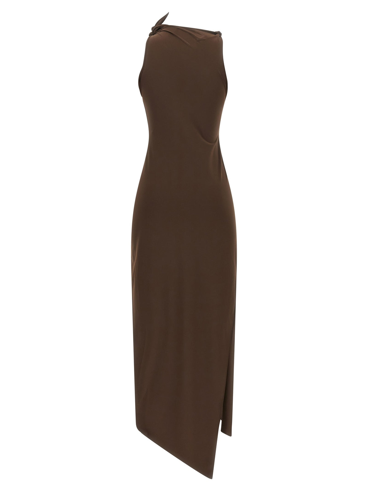 Coperni Flower Dress Brown