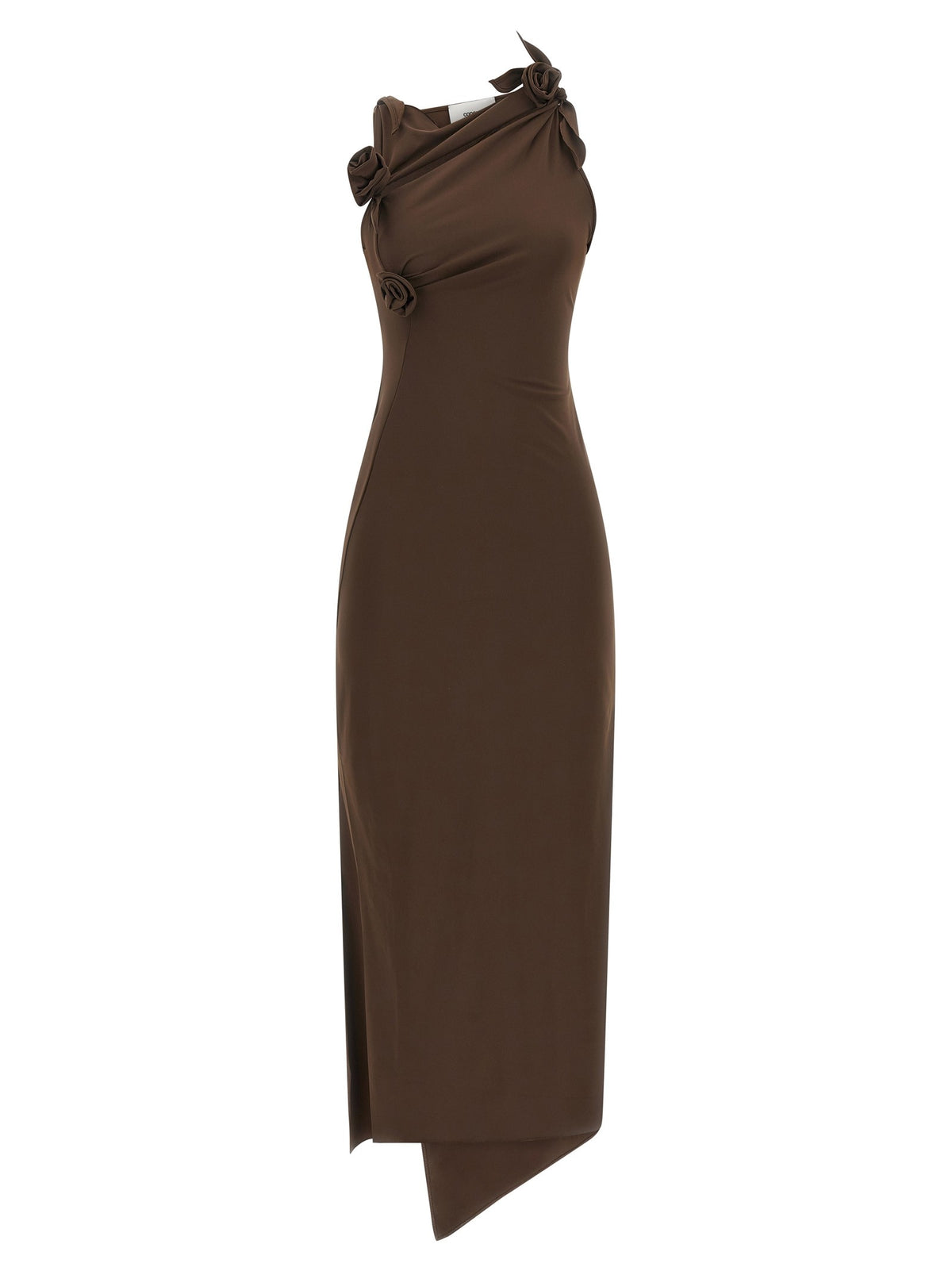 Coperni Flower Dress Brown