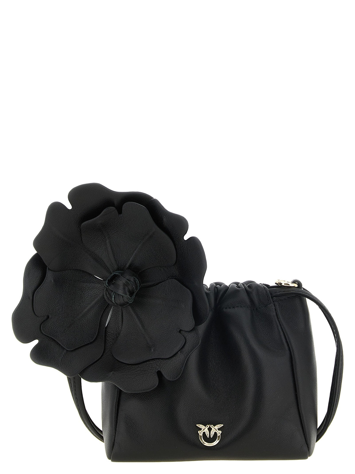 Pinko Flower Pouch Black