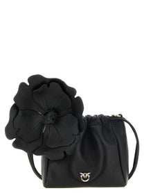 Pinko Flower Pouch Black