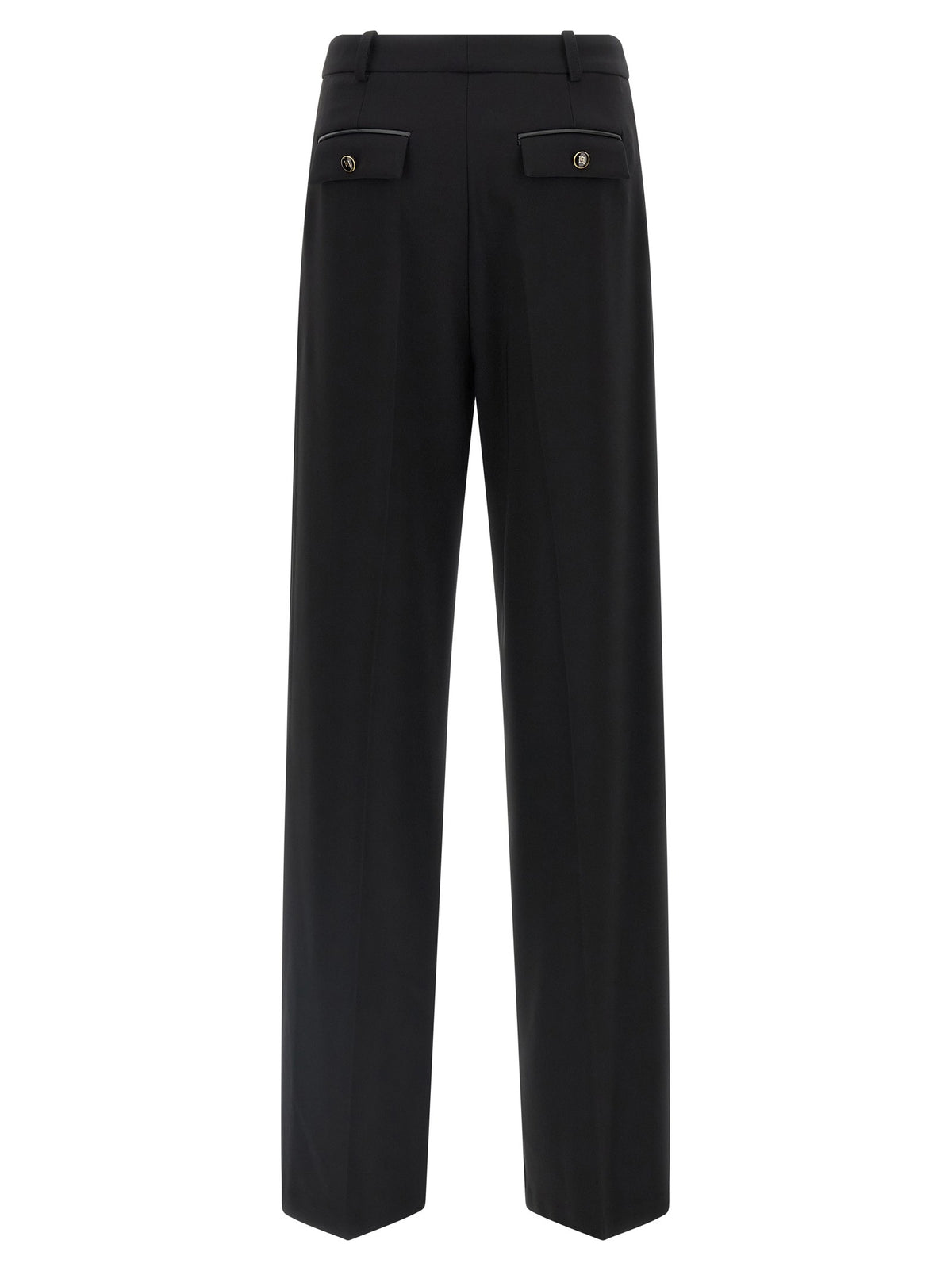 Elisabetta Franchi Fluid Cady Pants Black
