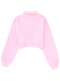 MSGM Women's Follow the Rabbit Collared Sweatshirt Blue