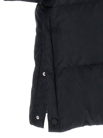 Yves Salomon Army Fox Fur Finishing Down Jacket Black