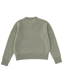 Maison Kitsuné Women's Fox Head Sweater Green