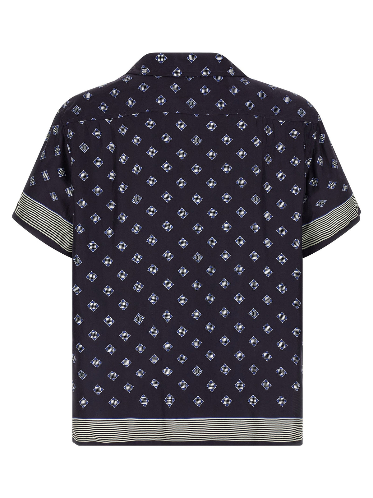 BODE Foyer Diamond Shirt Blue