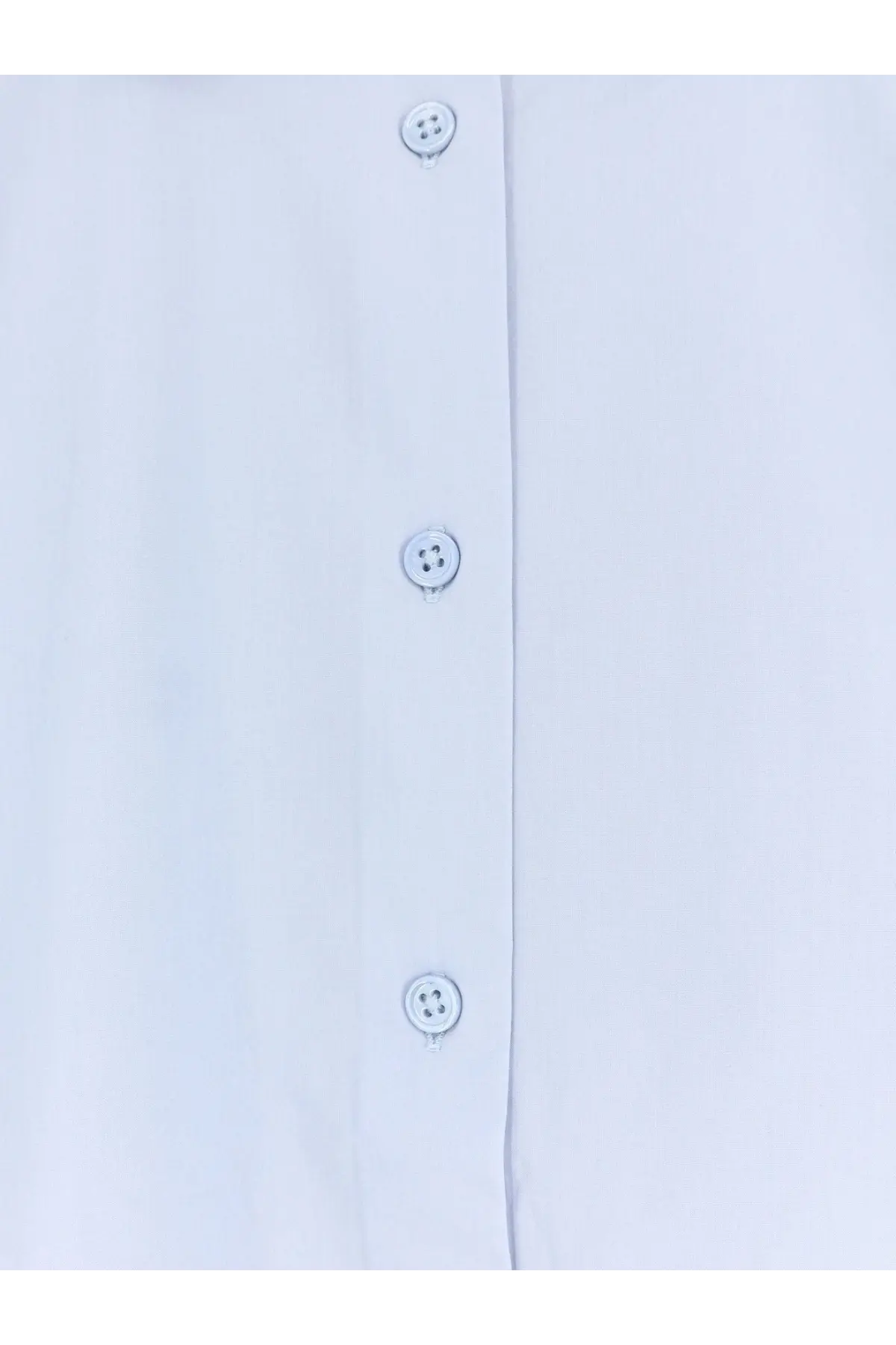 The frankie shop women’s tila organic cotton white shirt with silver buttons for casual wear