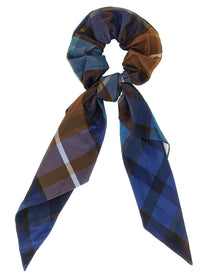 Vivienne Westwood Fraser Large Tartan Hair Elastic Blue, view 2
