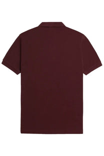 Fred Perry men’s polo red maroon cotton polo shirt with classic collar and short sleeves for casual wear