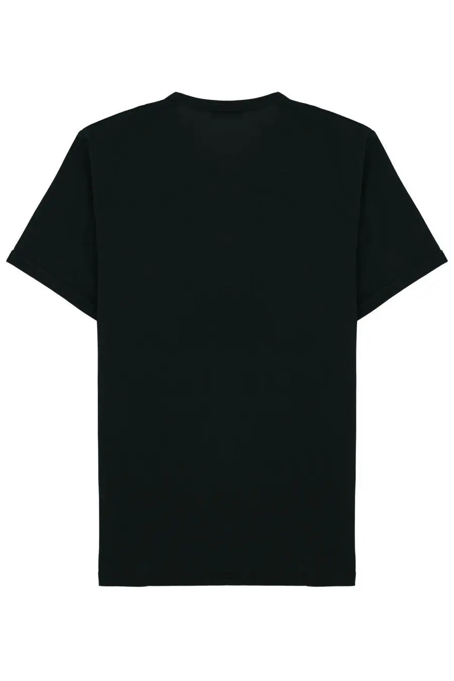 Black short-sleeved crew neck t-shirt from fred perry mens shirt green collection made of soft cotton