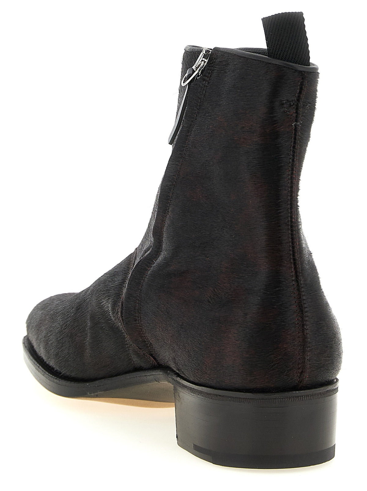 John Lobb Freddi Bristle Hide Ankle Boots Brown