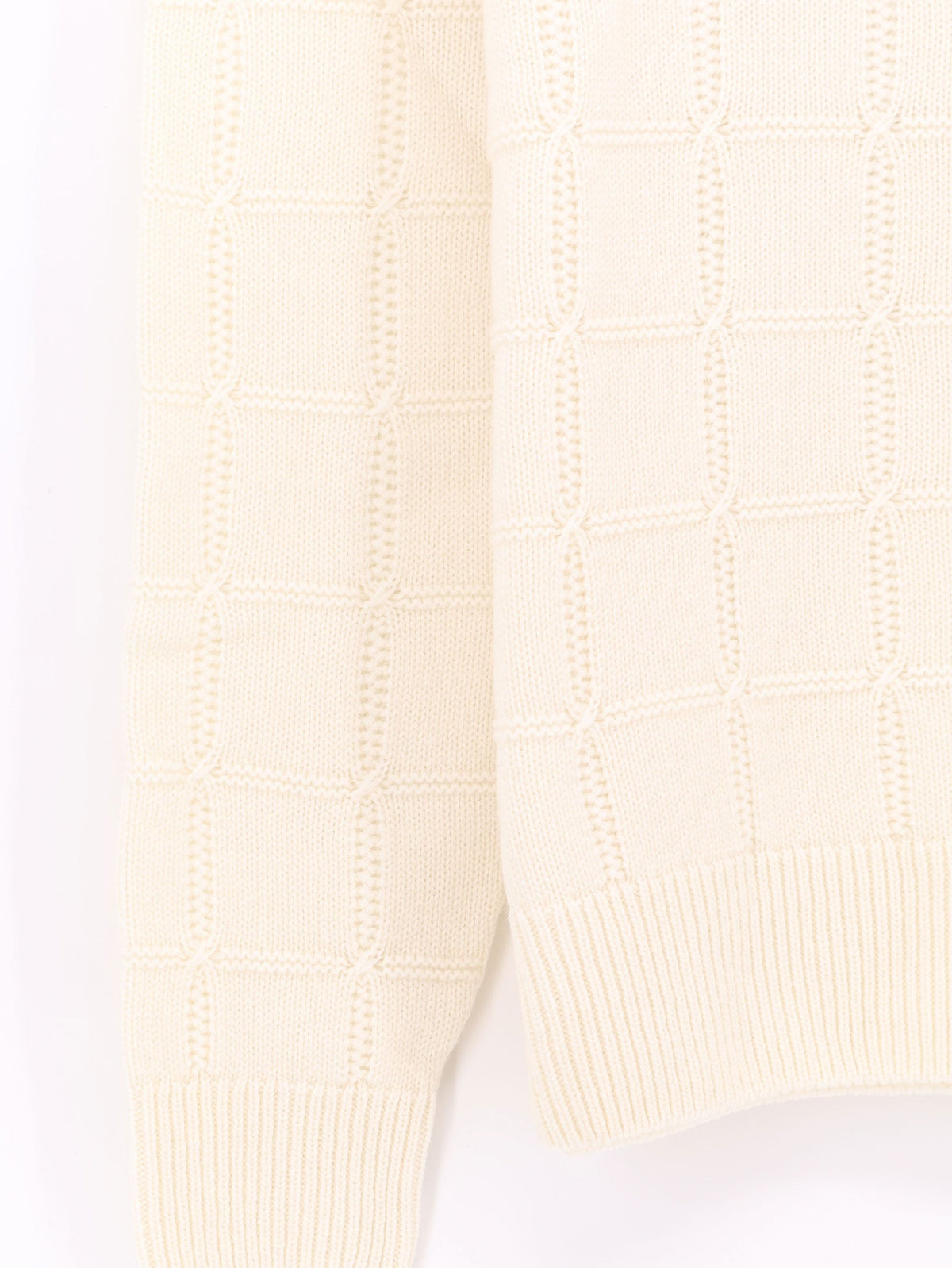 BOSS Men's Fredo Wool and Cashmere Sweater White