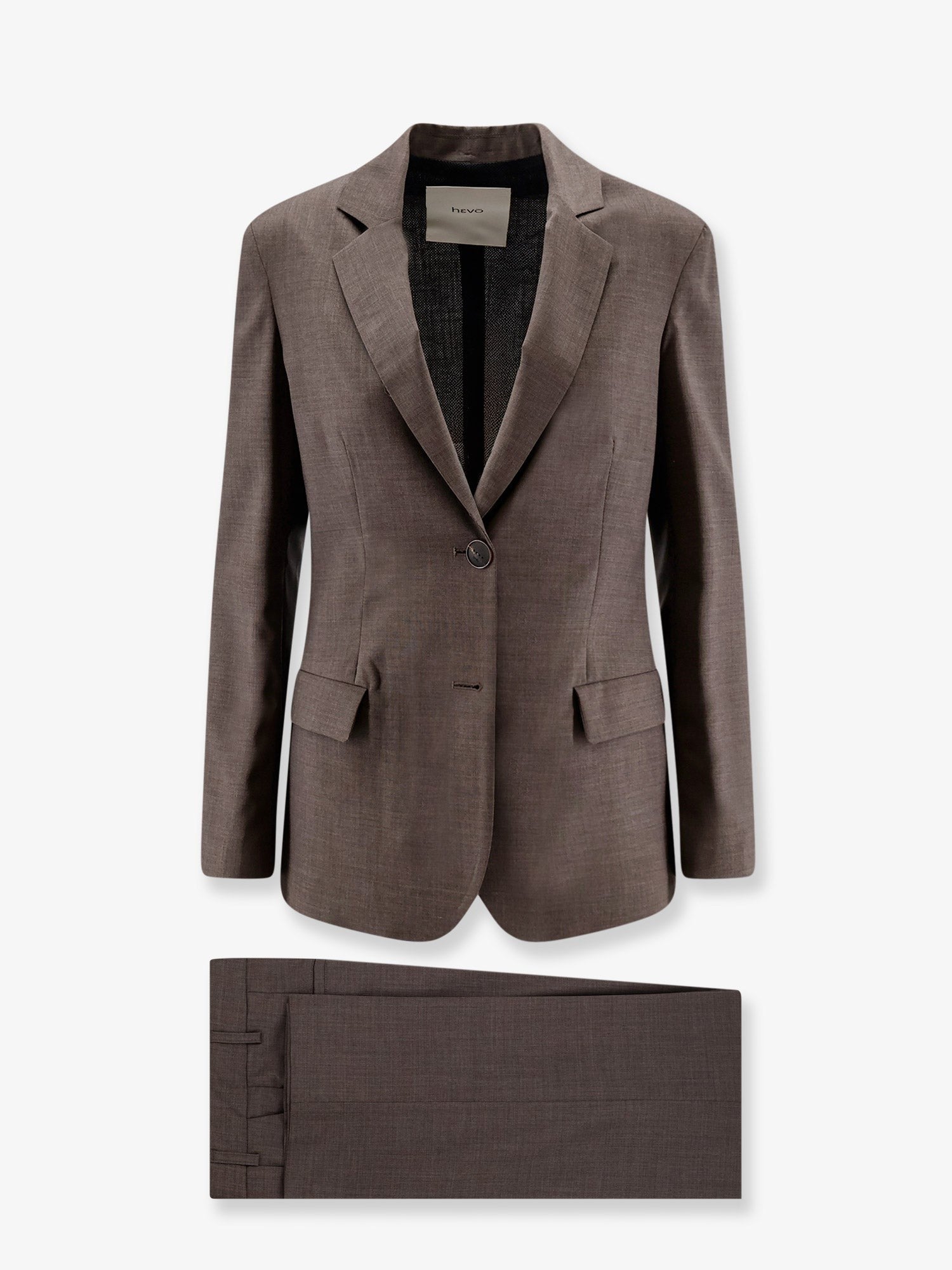 Hevò Women's Frigole Virgin Sheeps Wool Suit Beige