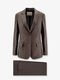 Hevò Women's Frigole Virgin Sheeps Wool Suit Beige