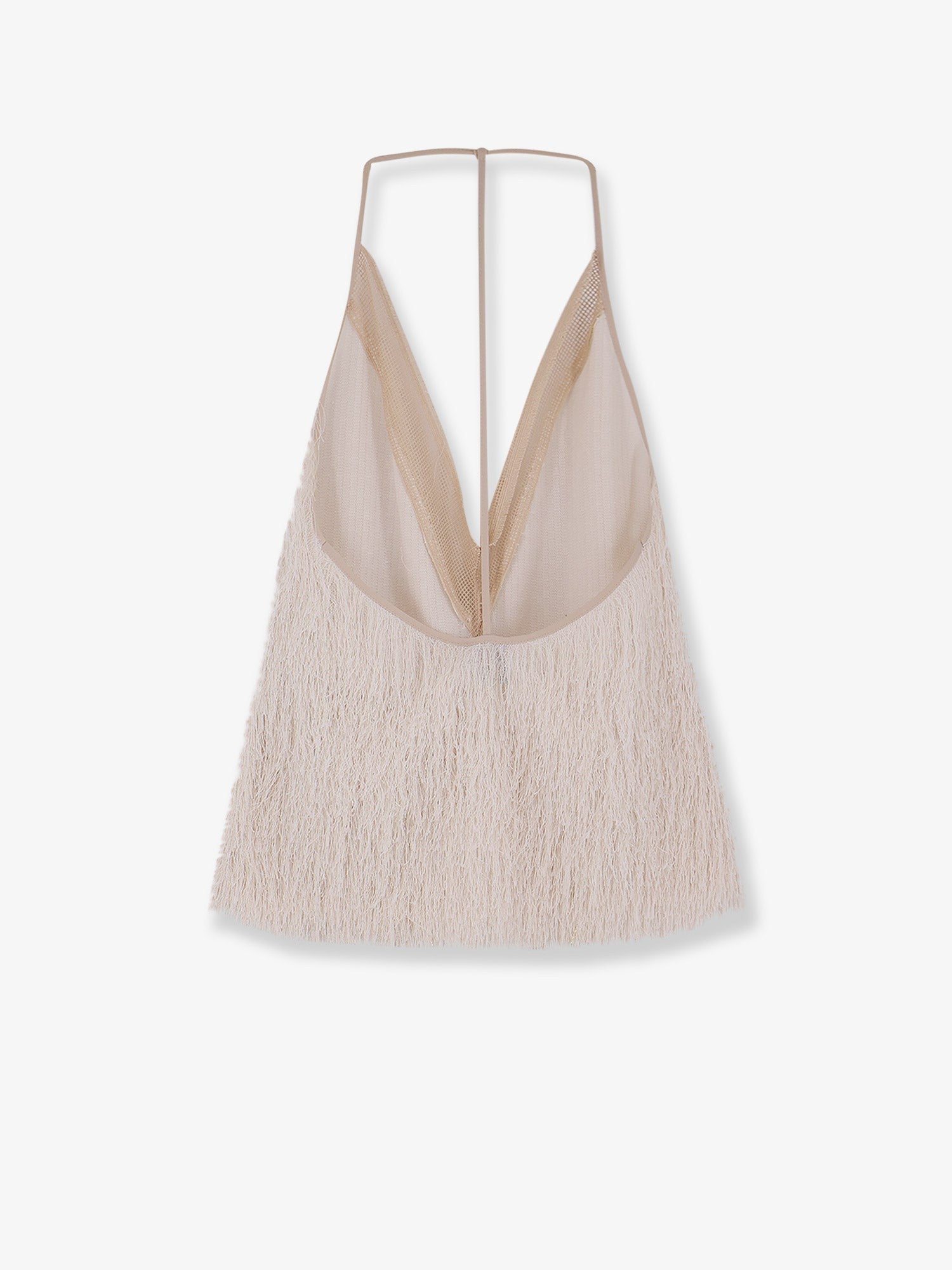 Alysi Women's Fringed Top Meringa