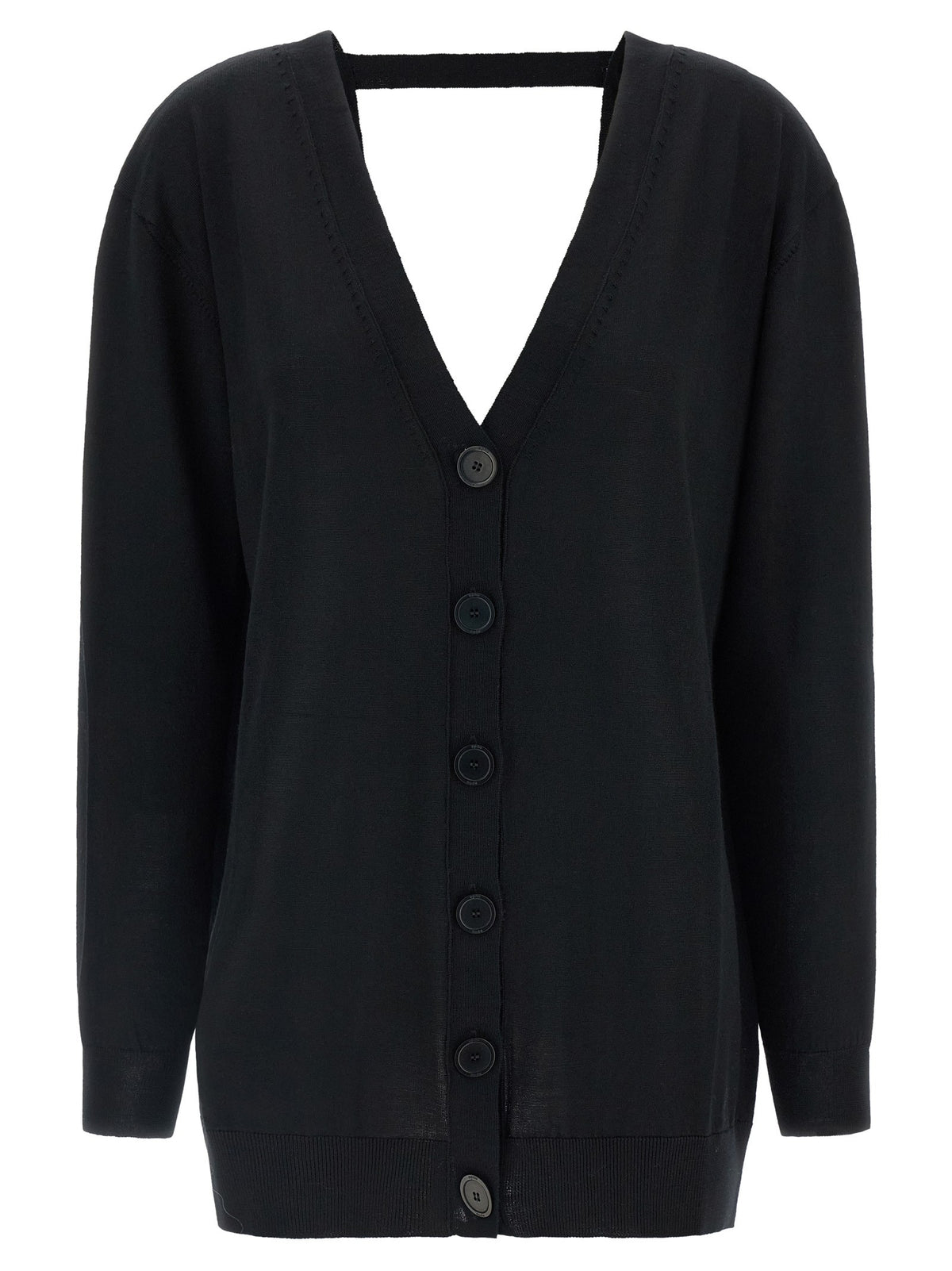Nude Lucy Front Back Cardigan Black