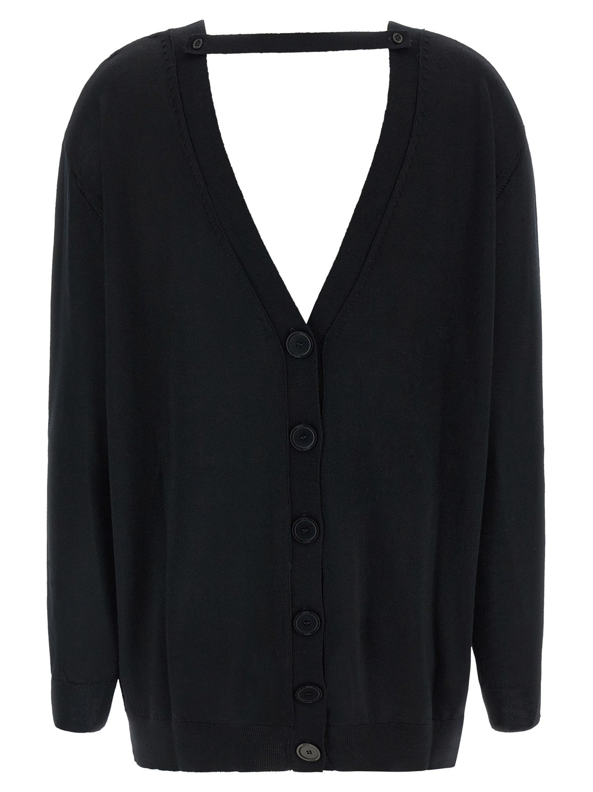 Nude Lucy Front Back Cardigan Black