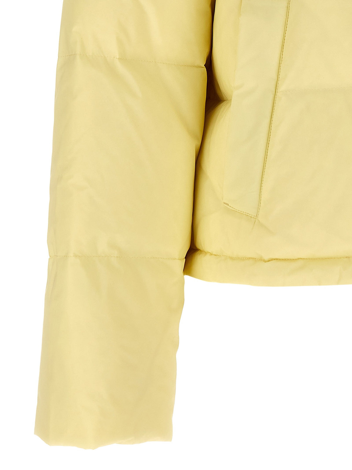 Yves Salomon Army Fur Insert Down Jacket Yellow