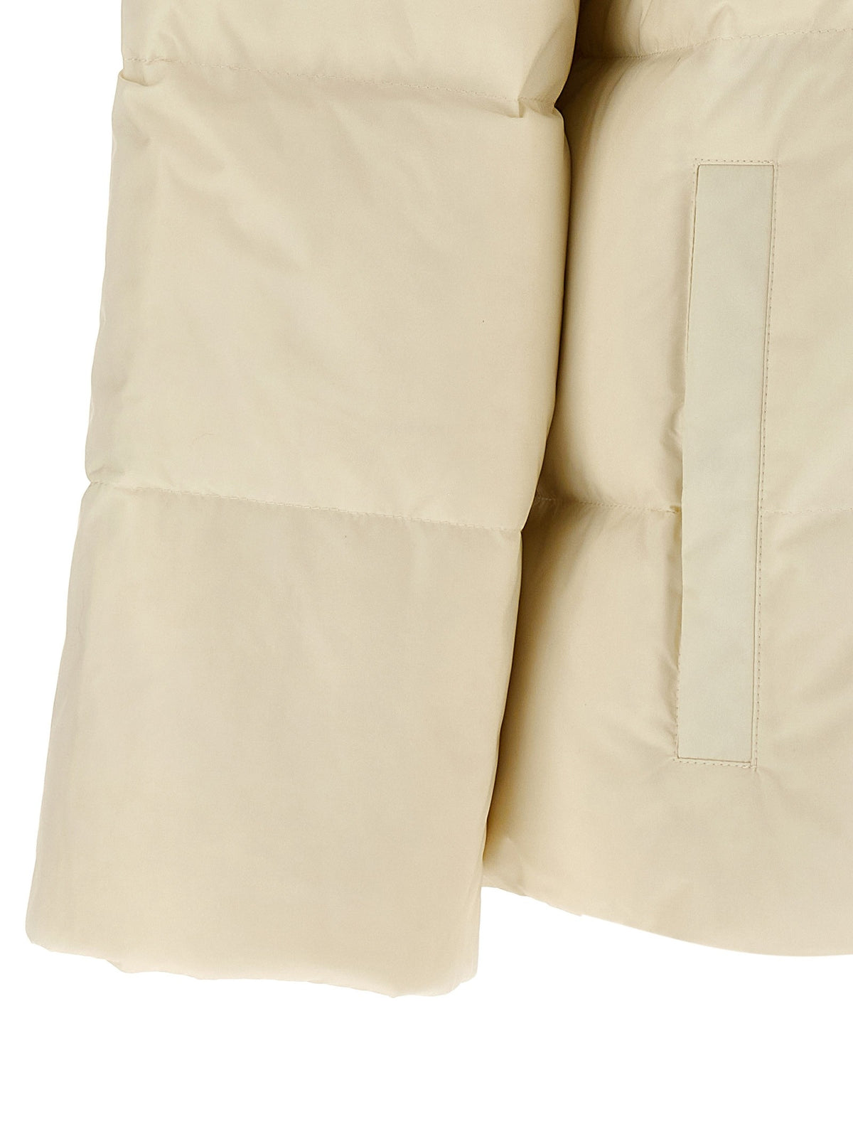 Yves Salomon Army Fur Insert Down Jacket White