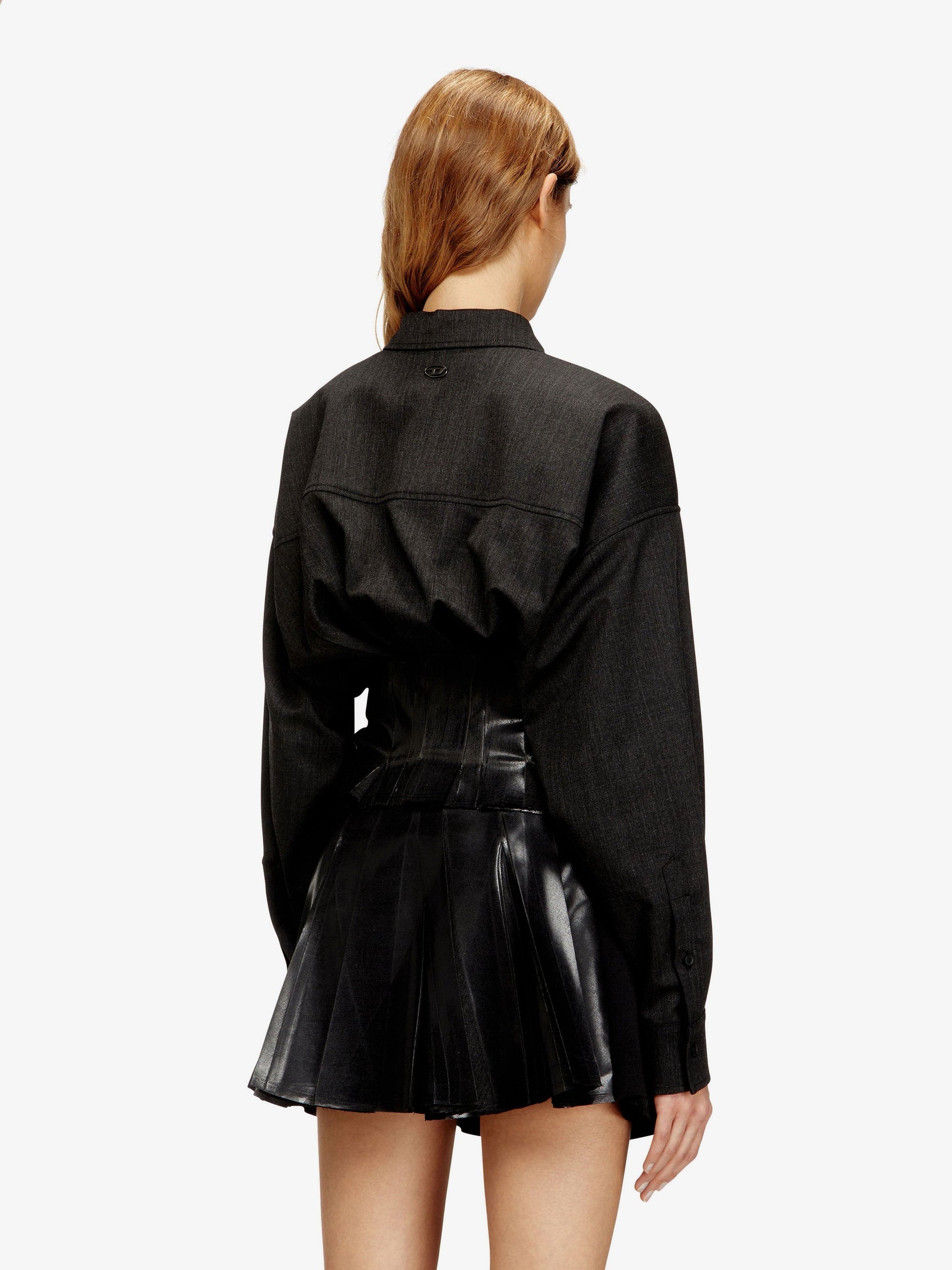 Diesel Women's Anbu Virgin Wool Blend Jacket Black