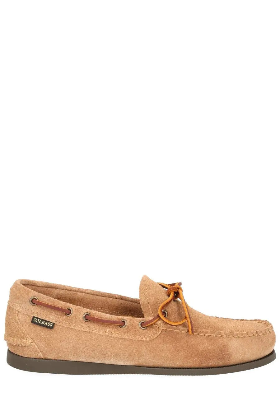 Tan suede g.h. bass men’s mocassino camp moc beige casual slip-on moccasin shoes