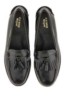 Black patent leather tassel loafers by g h bass womens moccasin weejuns esther kiltie in black