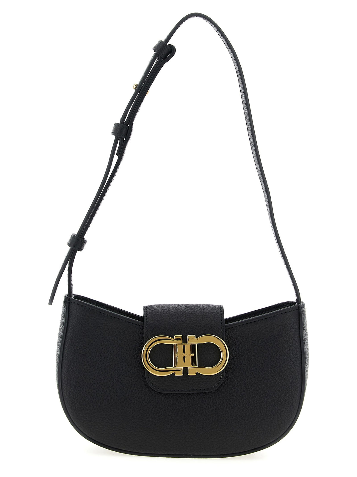 Ferragamo Gabry Shoulder Bag Black