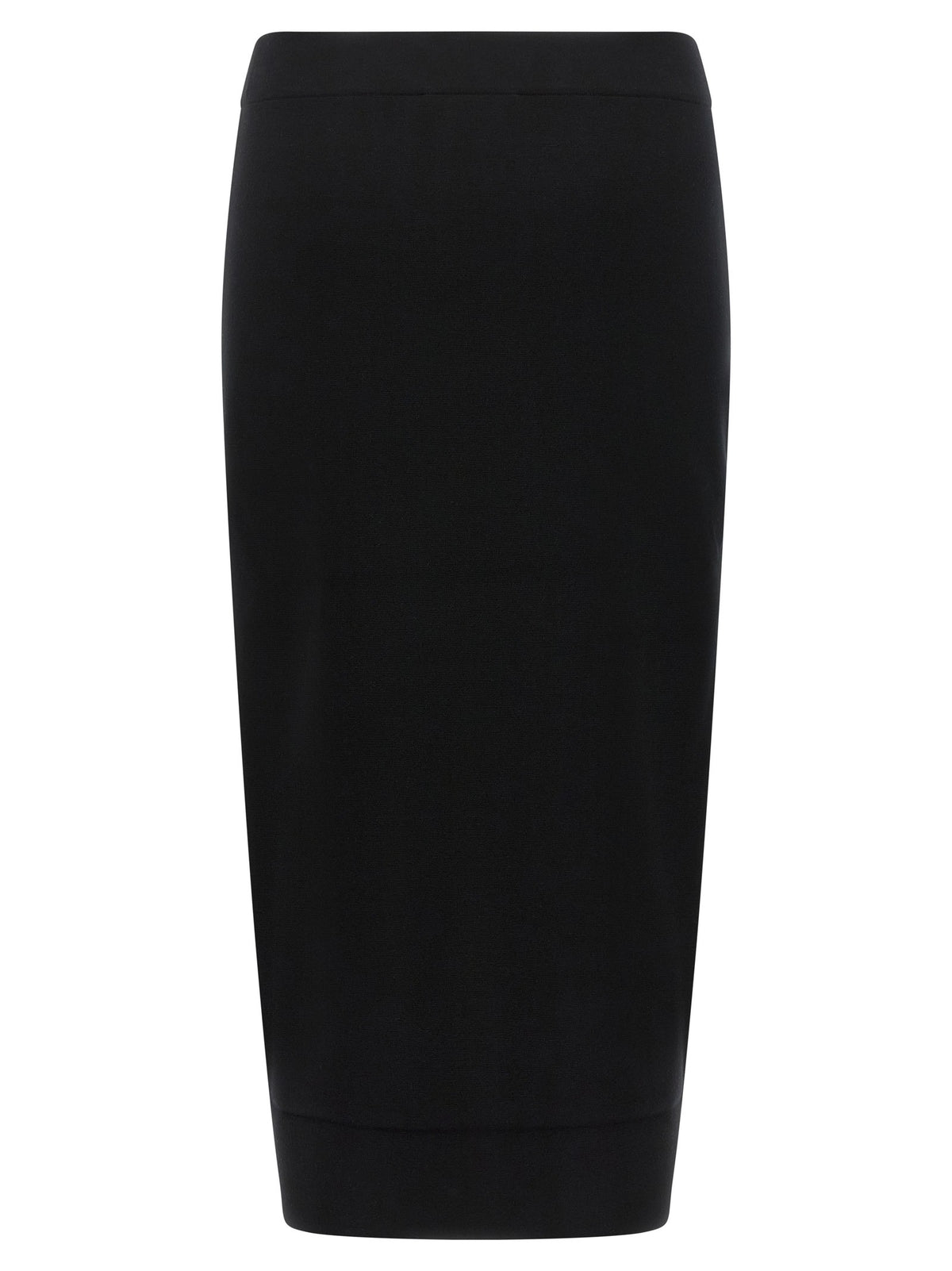 Max Mara Gamma Knit Sheath Skirt Black
