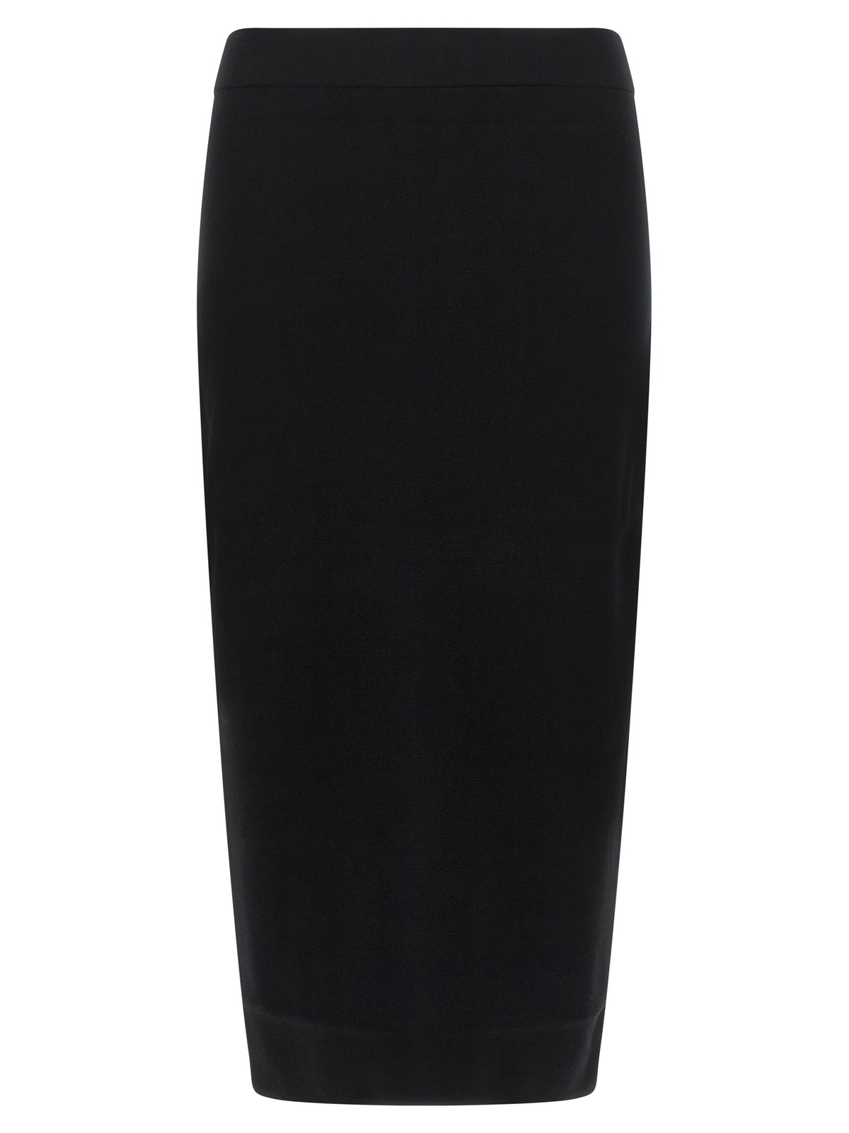 Max Mara Gamma Knit Sheath Skirt Black