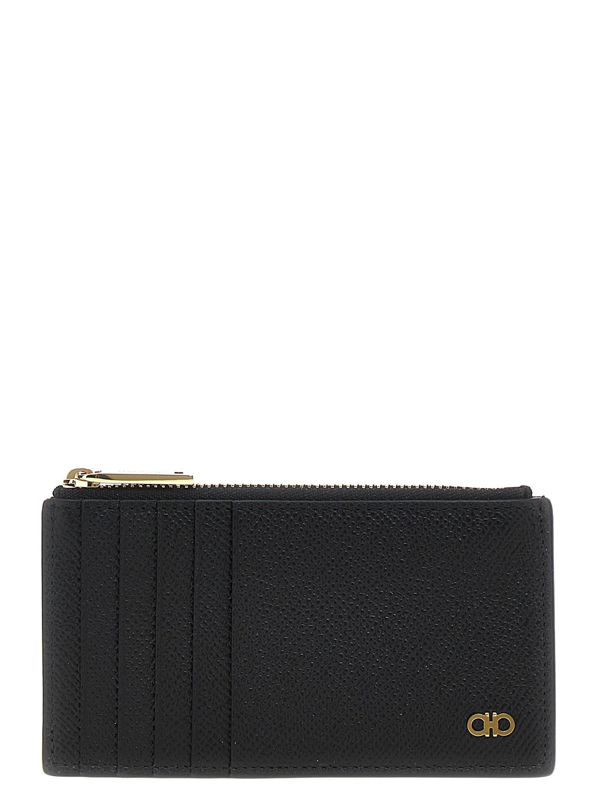 Ferragamo Gancini Card Holder Black