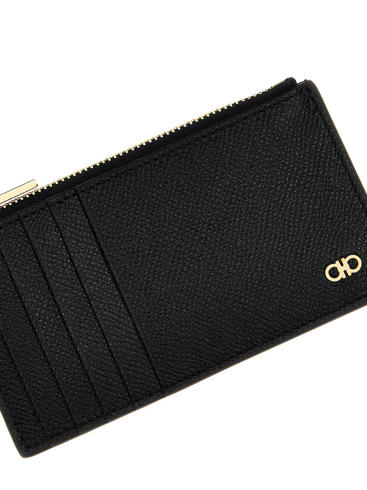 Ferragamo Gancini Card Holder Black