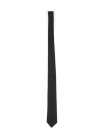 Ferragamo Men's Gancini Jacquard Tie Grey