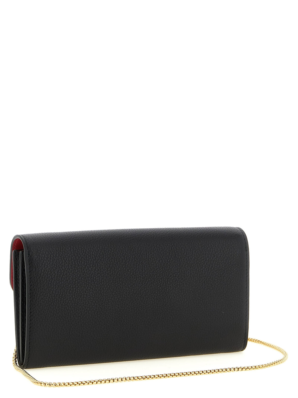 Ferragamo Gancini Wallet on Chain Black