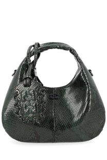 Ganni Women's Borsa Hobo Mini Green