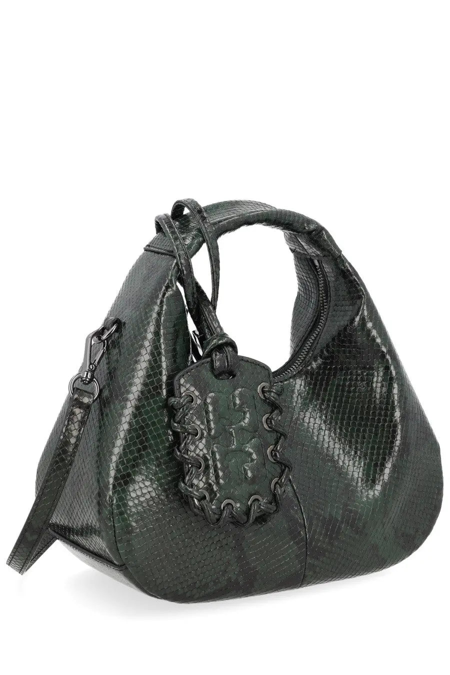 Ganni Women's Borsa Hobo Mini Green