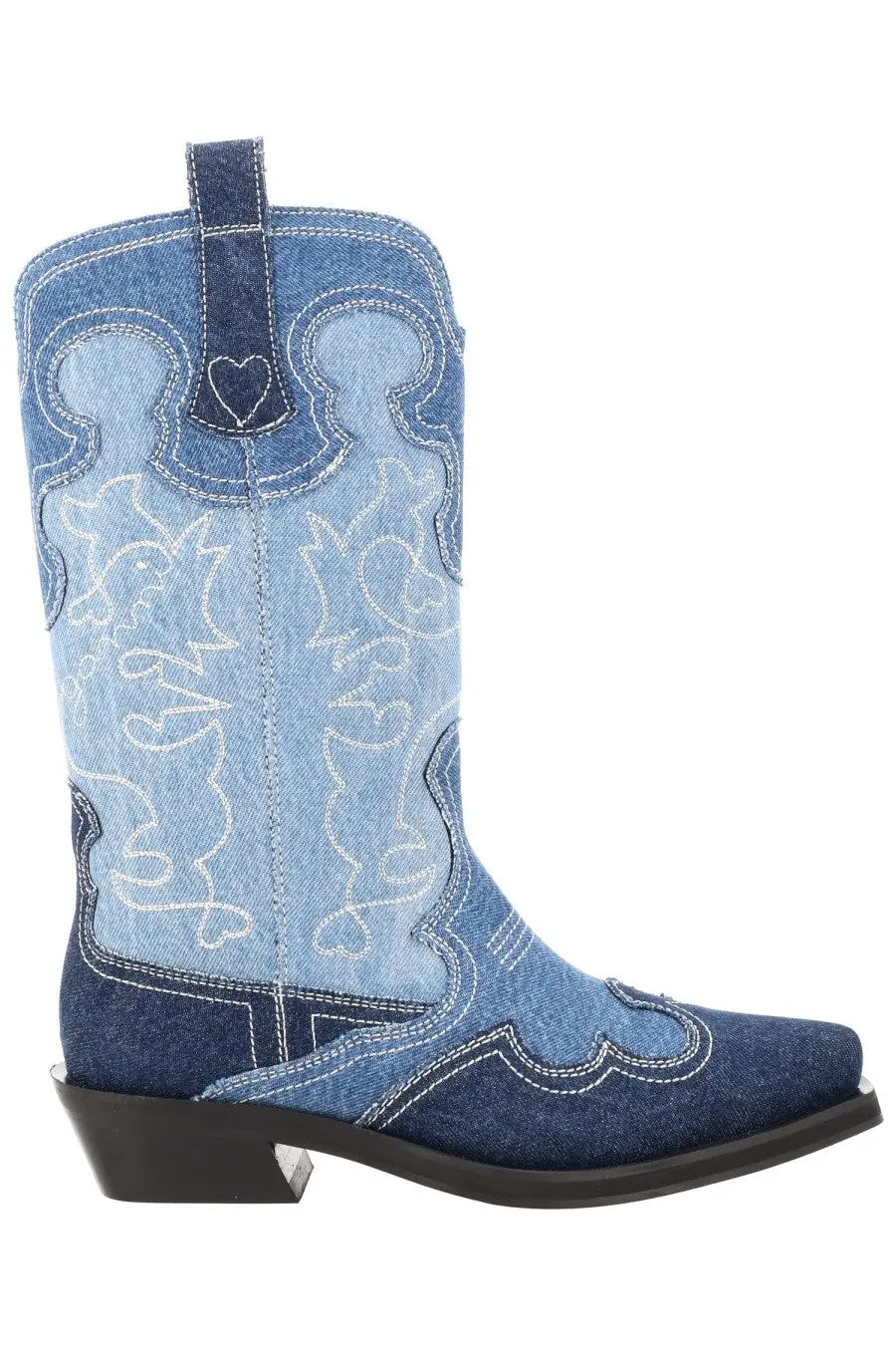 Ganni Women's Stivale Western Blue