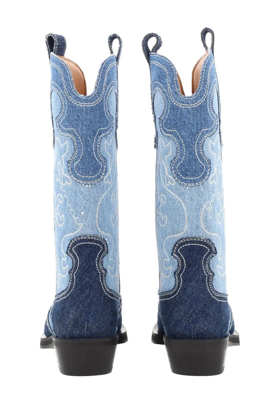 Ganni Women's Stivale Western Blue