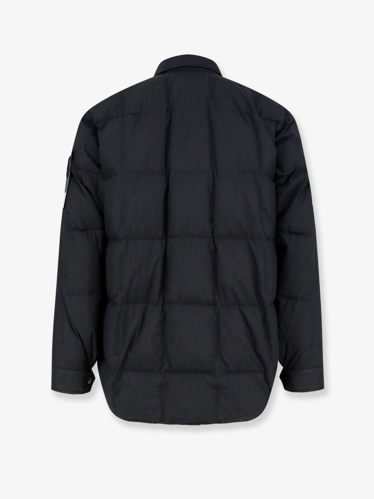 Stone Island Men's Garment Dyed Crinkle Reps NY Recycled Nylon Down Jacket Black