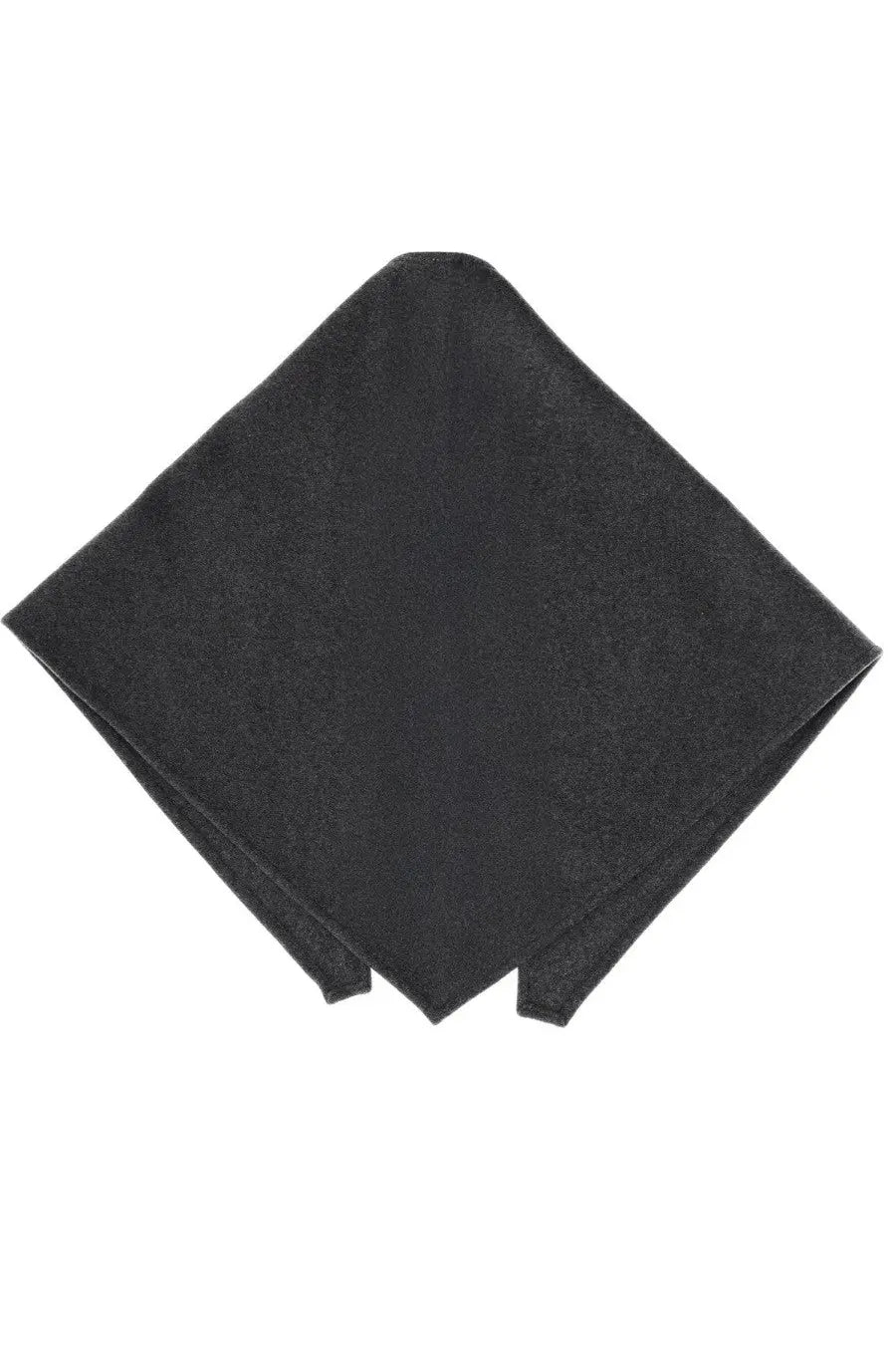 The garment women’s clooney scarf grey fabric textured black pocket square showcasing detailed material texture