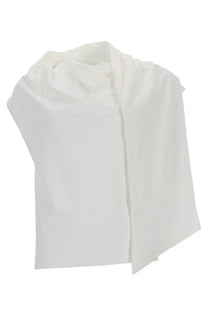 The garment women’s top scarf pink is a soft flowing white scarf made of smooth lightweight fabric