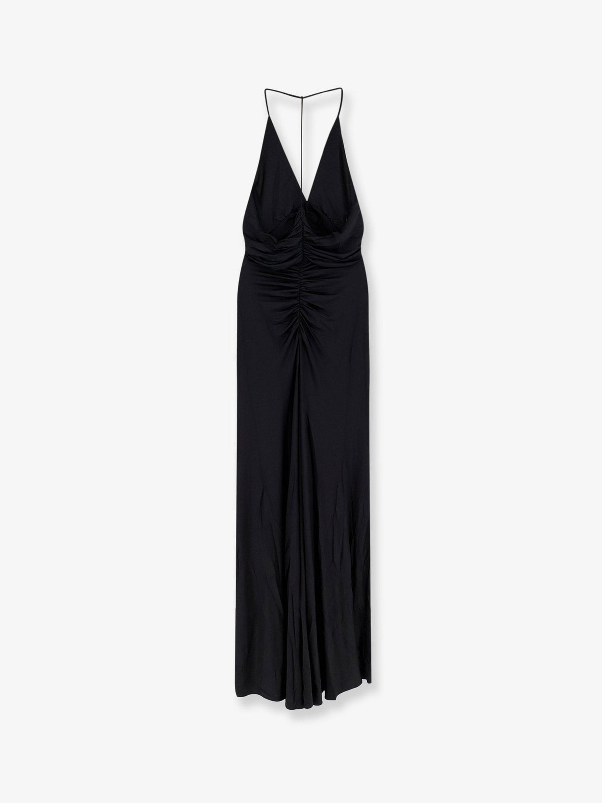 self-portrait Women's Gathered Jersey Long Dress Black