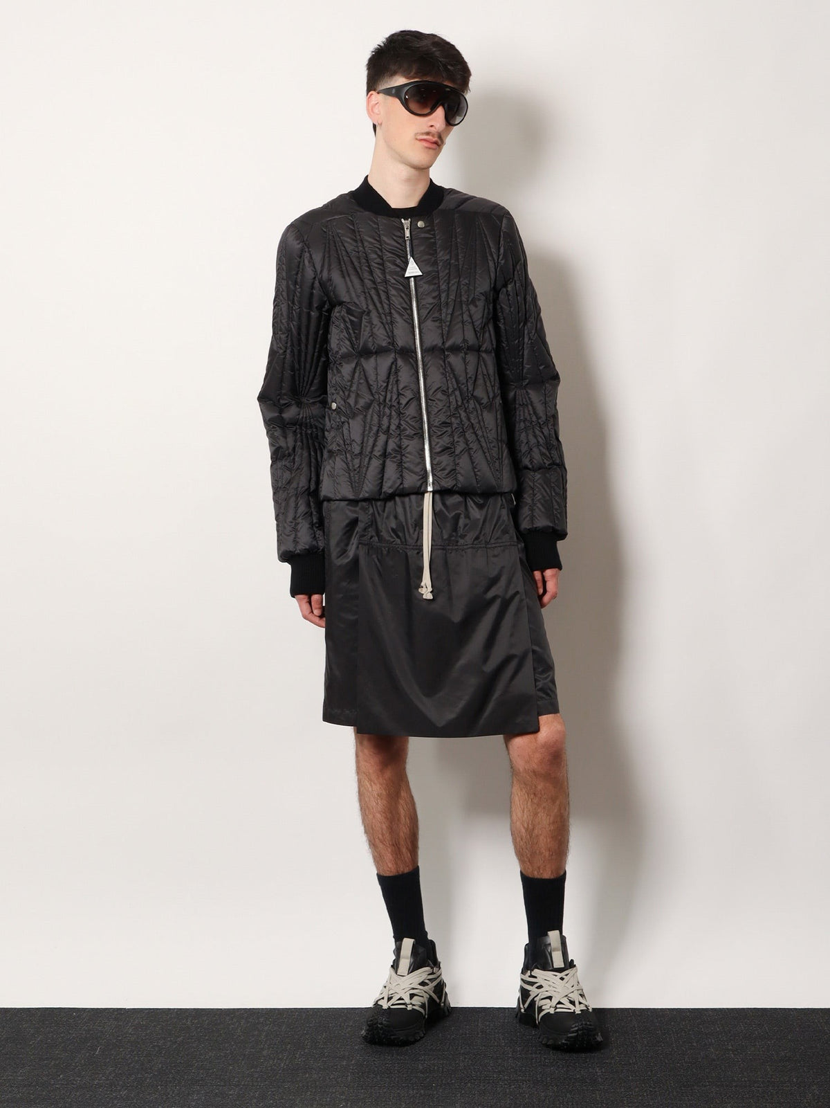 Moncler + Rick Owens Men's Geocamo Flight Down Jacket Black