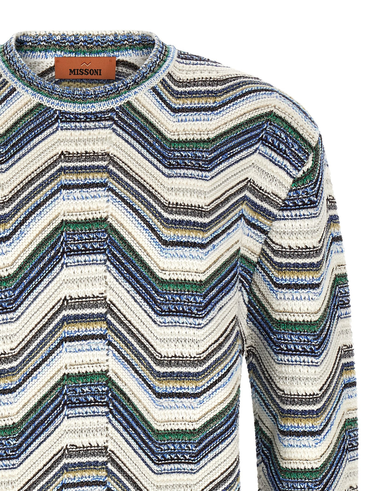Missoni Geometric Zig Zag Sweater Gold