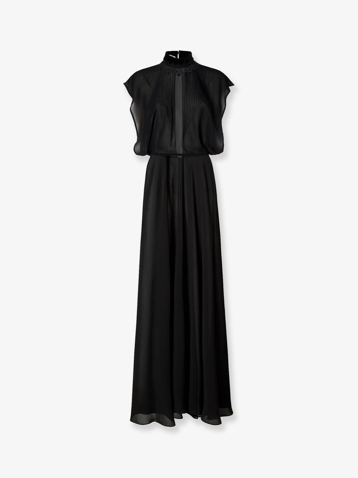 Fendi Women's Georgette Dress Black